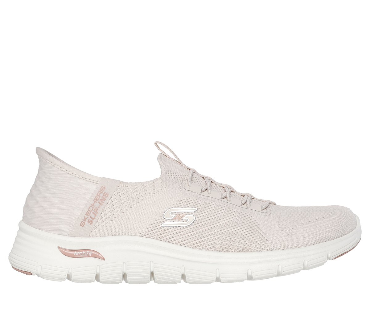 Skechers Slip-ins: Arch Fit Vista - Aspiration en Taupe, talla 36, Vegan