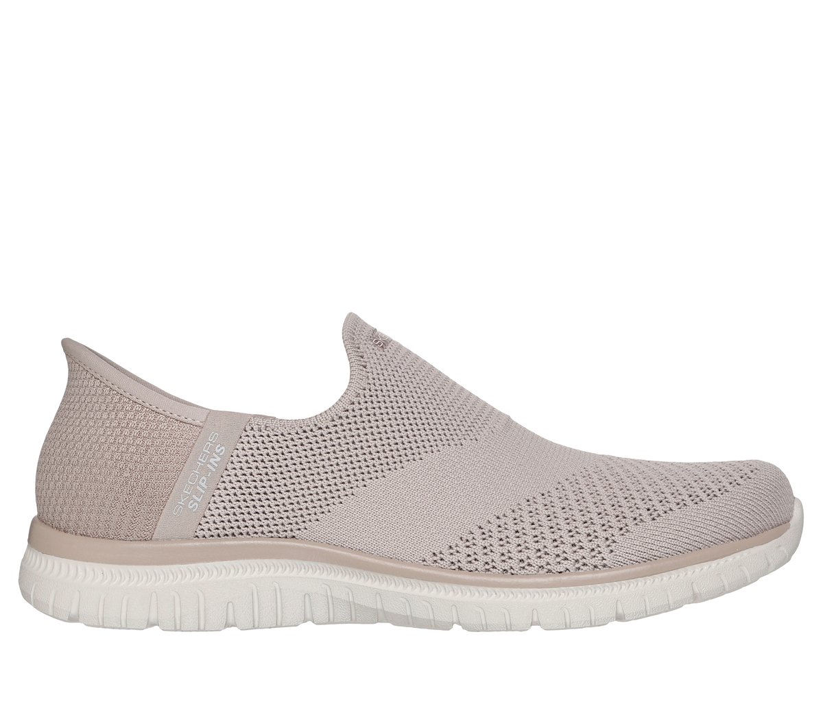 Skechers Slip-ins: Virtue - Sleek en Taupe, talla 40, Vegan