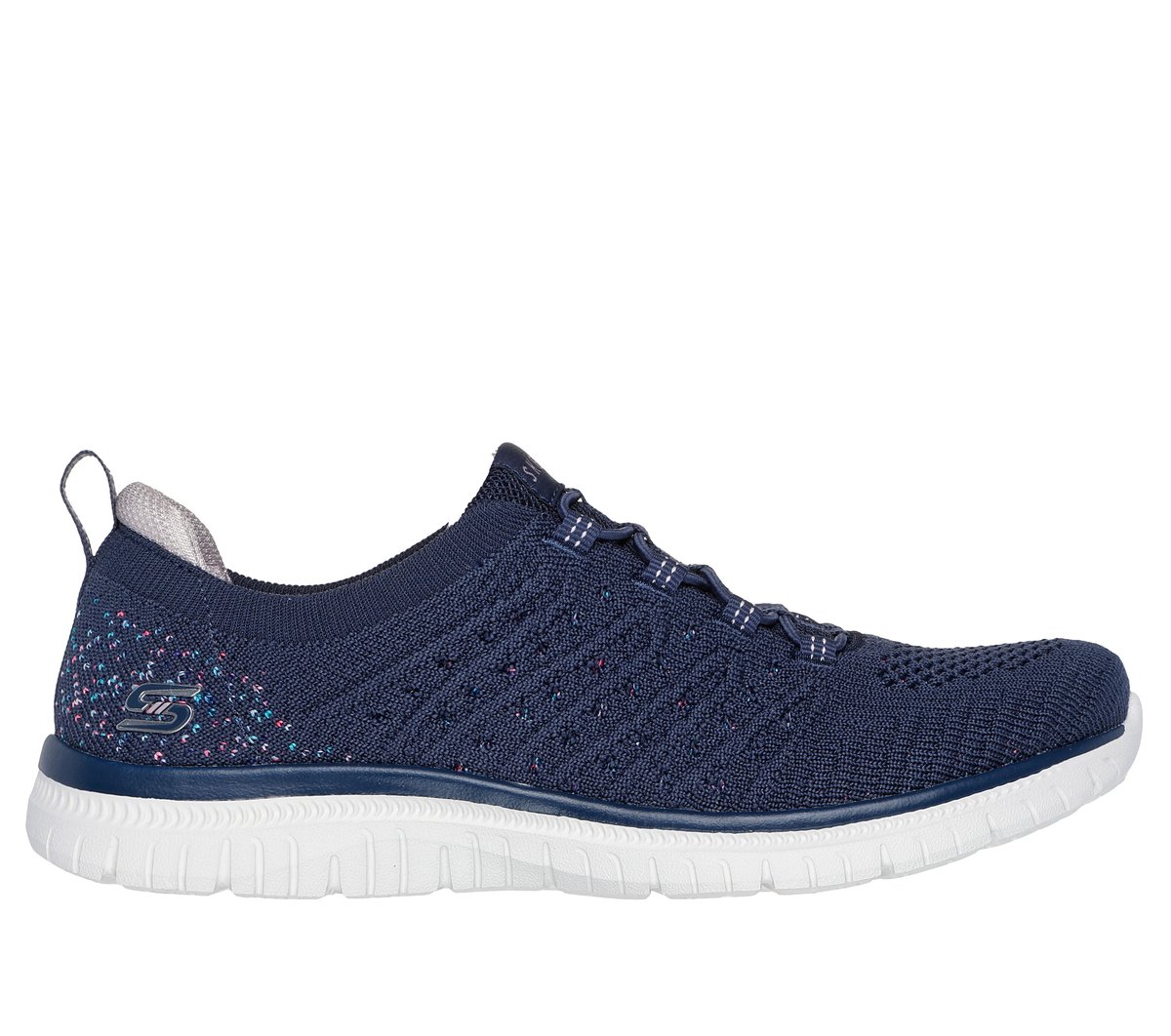Skechers Virtue - Show Runner en Navy, talla 38.5, Vegan
