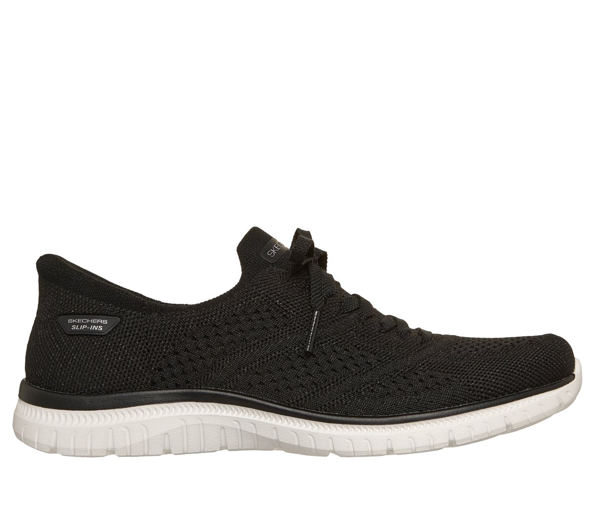 Skechers Slip-ins: Virtue - Flawless en Negro/Blanca, talla 38, Vegan