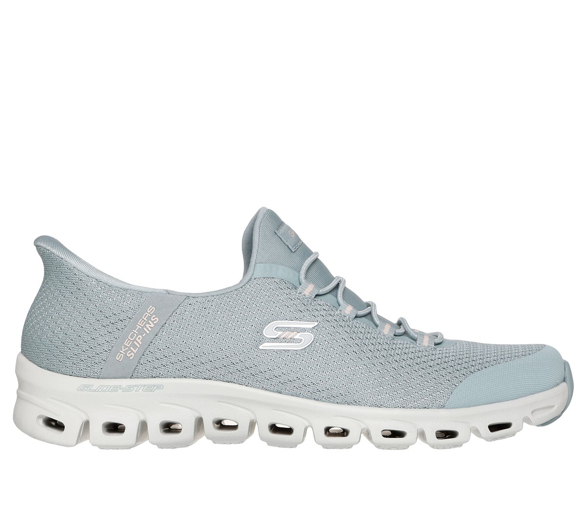 Skechers Slip-ins: Glide-Step - Pursuit en Salvia, talla 36.5, Vegan