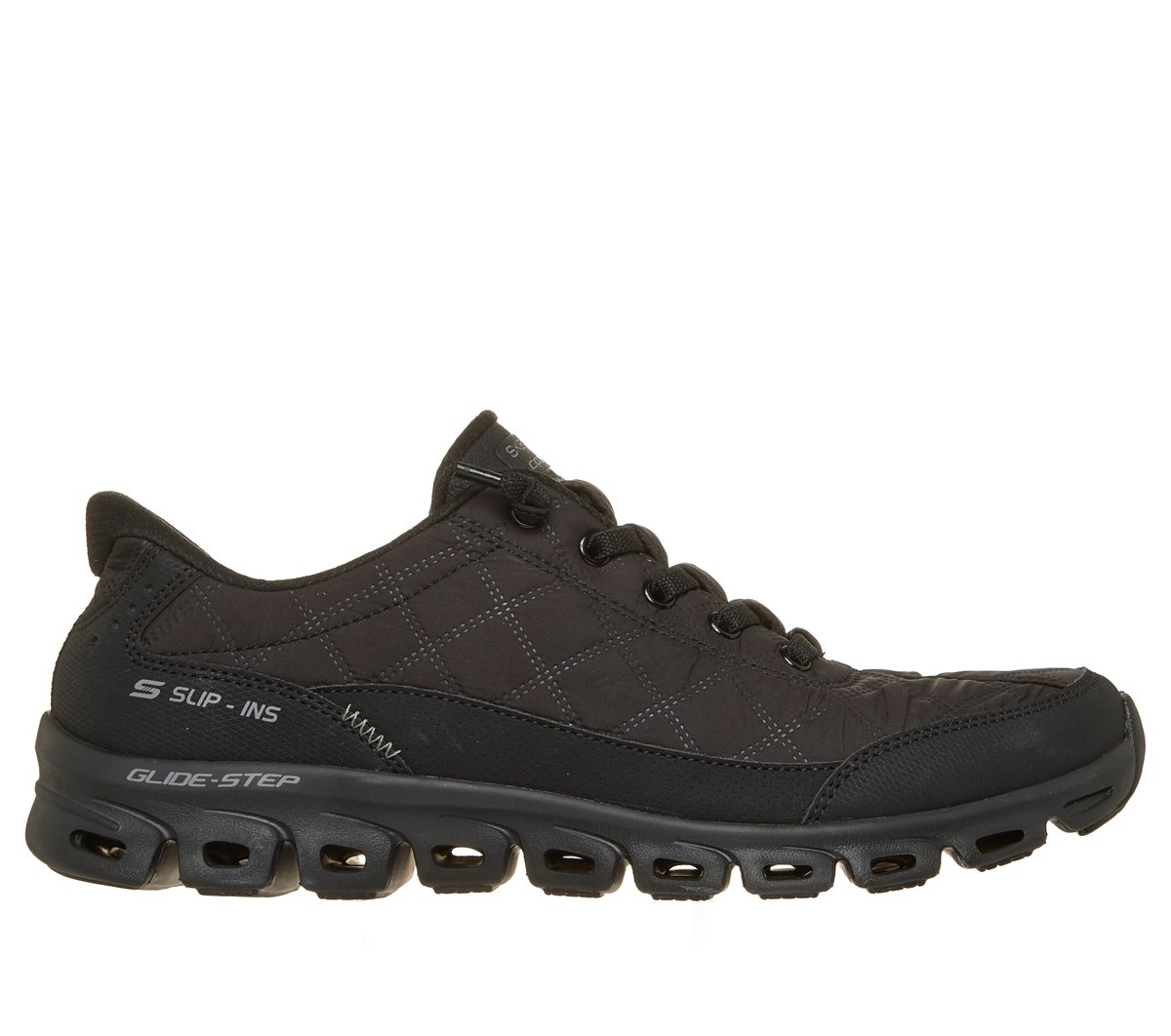 Skechers Slip-ins: Glide-Step - Cozy Fit At Ease en Negro, talla 37.5