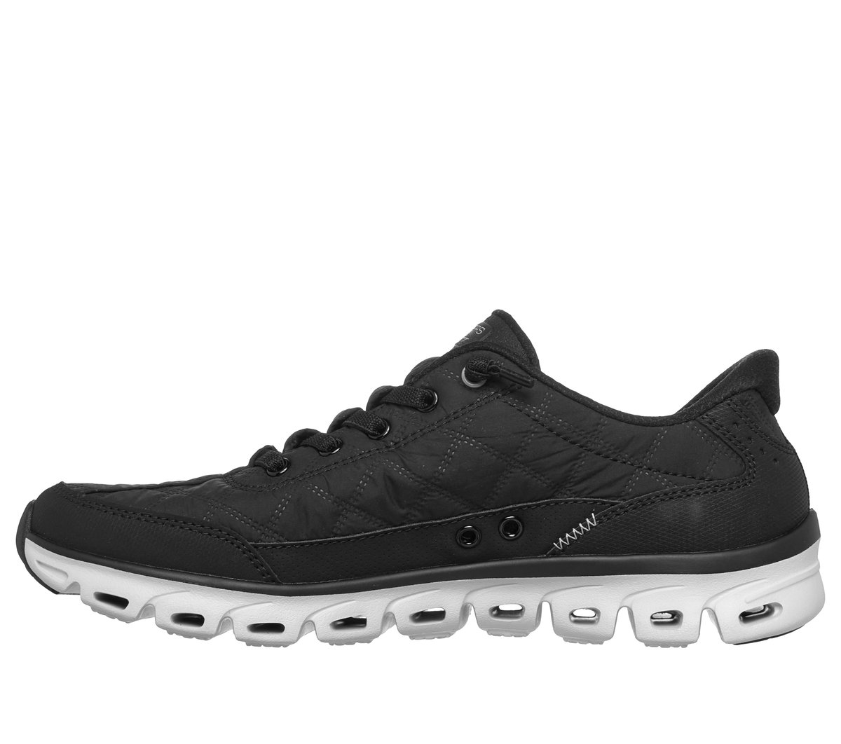 Skechers Slip-ins: Glide-Step - Cozy Fit At Ease Chaussures Moyen Width en Noir/Beige, Lavable en machine
