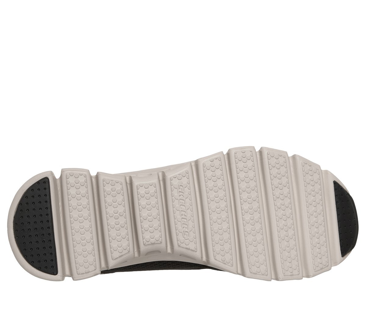 Skechers Slip-Ins: Glide-Step - Vibey Chaussures Moyen Width en Noir/Beige, Vegan, Lavable en machine