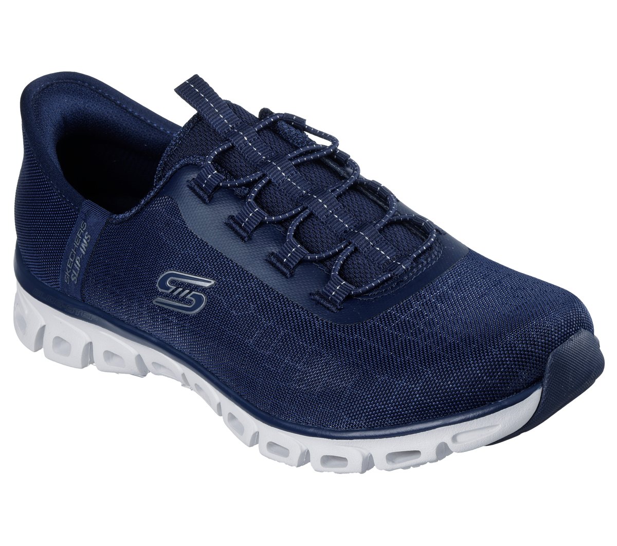 Skechers Femme Glide Step Prism Baskets Mesh Gold Trim - vue 10