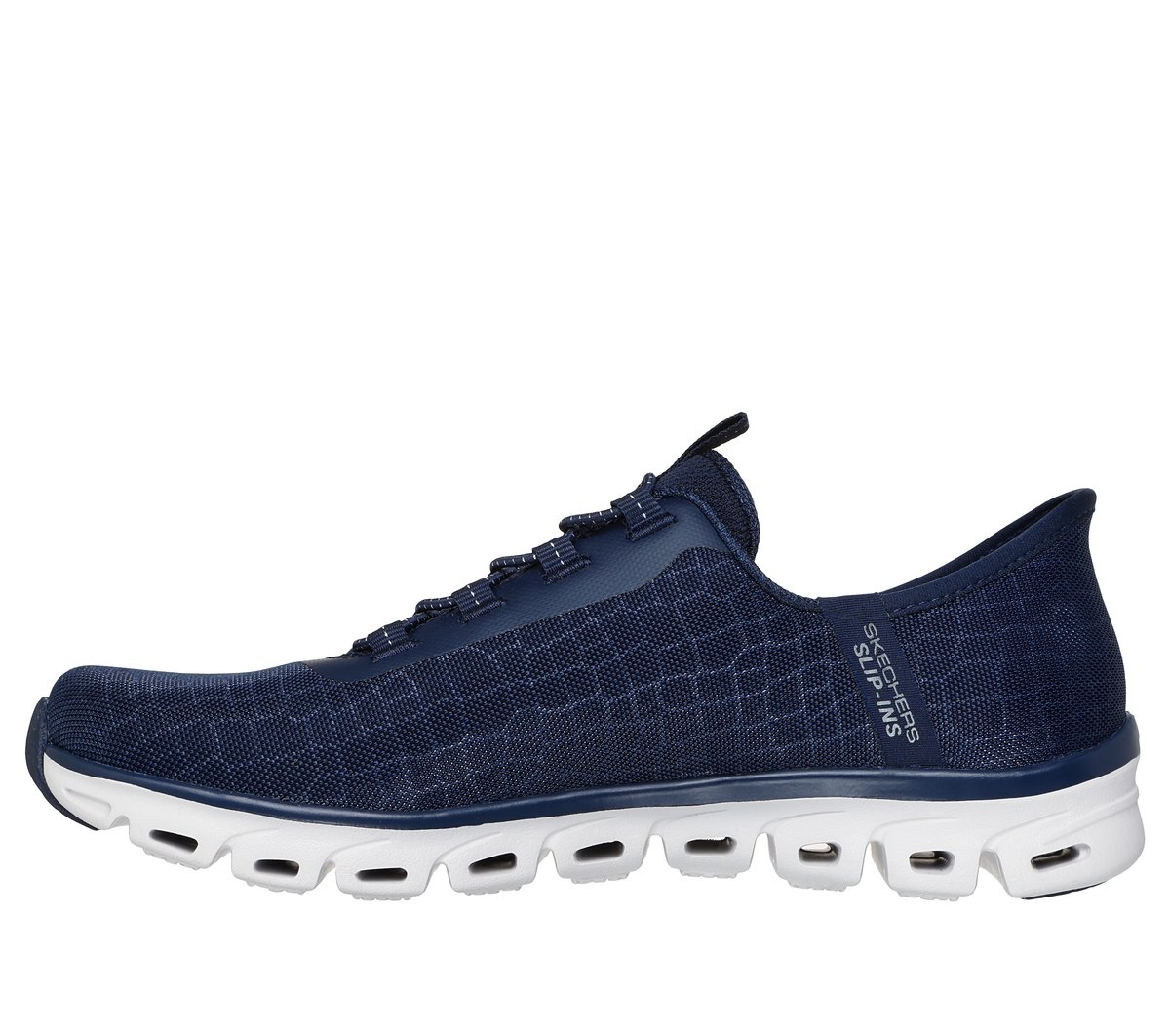 Skechers Slip-ins: Glide-Step - Prism Chaussures Moyen Width en Bleu Marine, Vegan, Lavable en machine