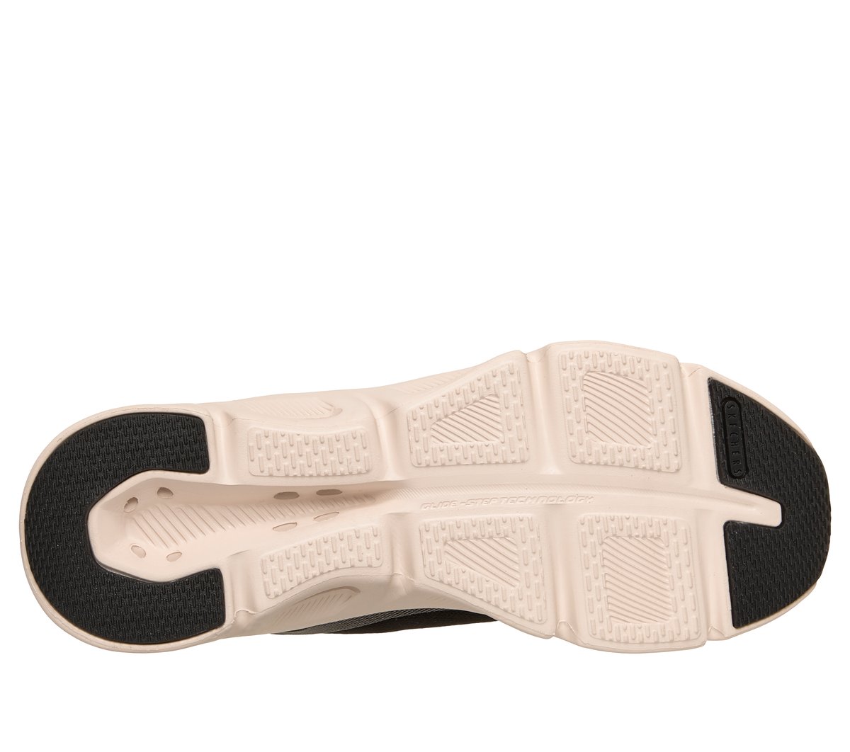 Skechers Slip-ins: Glide-Step Gratify - Everyday Bliss Chaussures Moyen Width en Noir/Beige, Vegan, Lavable en machine