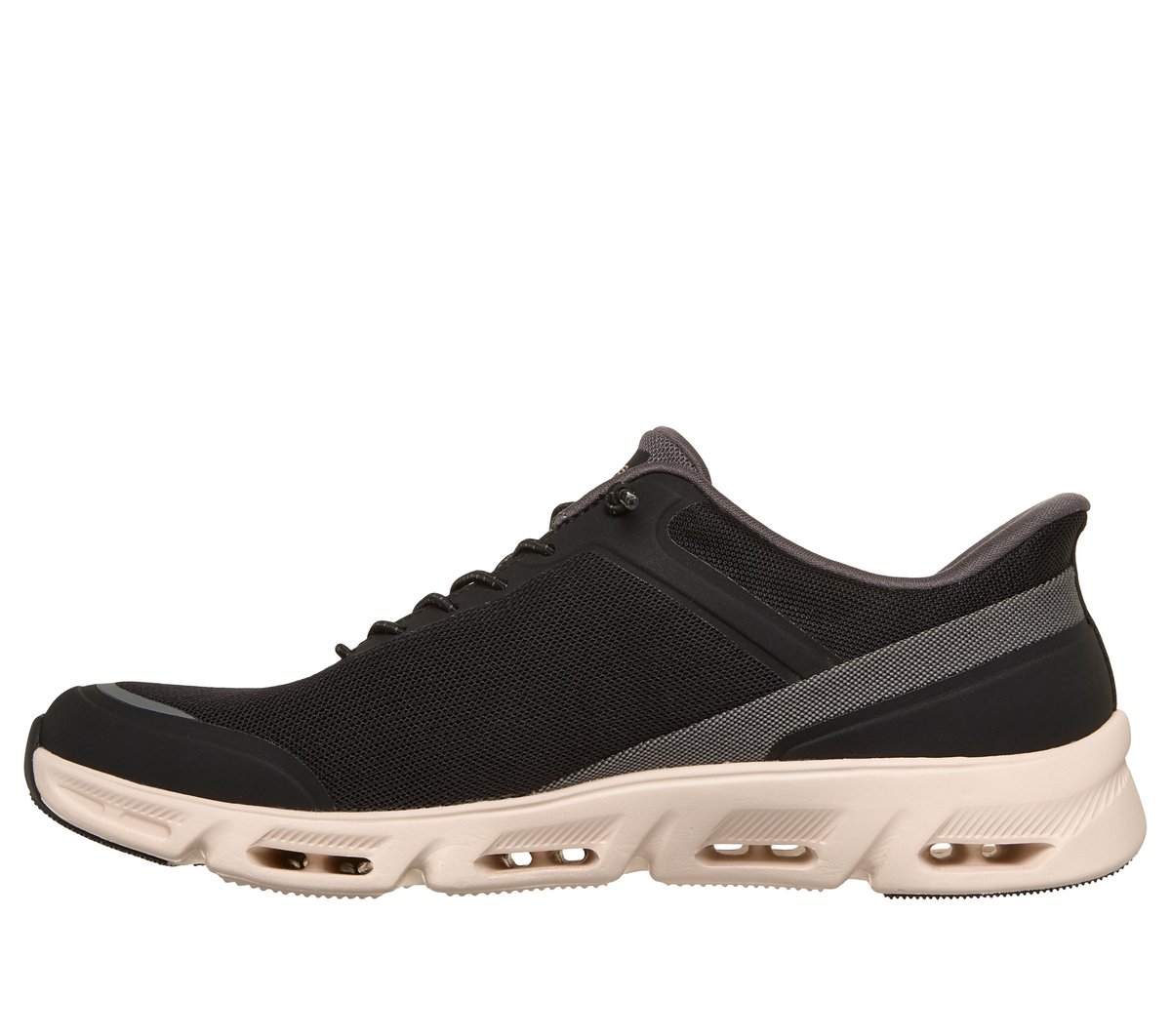 Skechers Slip-ins: Glide-Step Gratify - Everyday Bliss Chaussures Moyen Width en Noir/Beige, Vegan, Lavable en machine