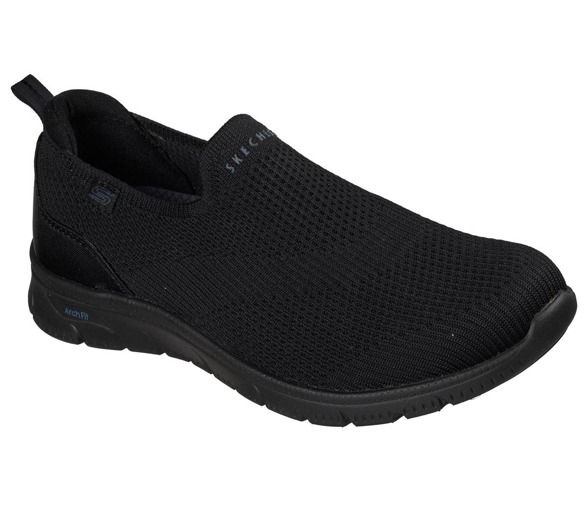 Skechers Arch Fit Refine 2.0 - Nora Chaussures Moyen Width en Noir, Vegan, Lavable en machine