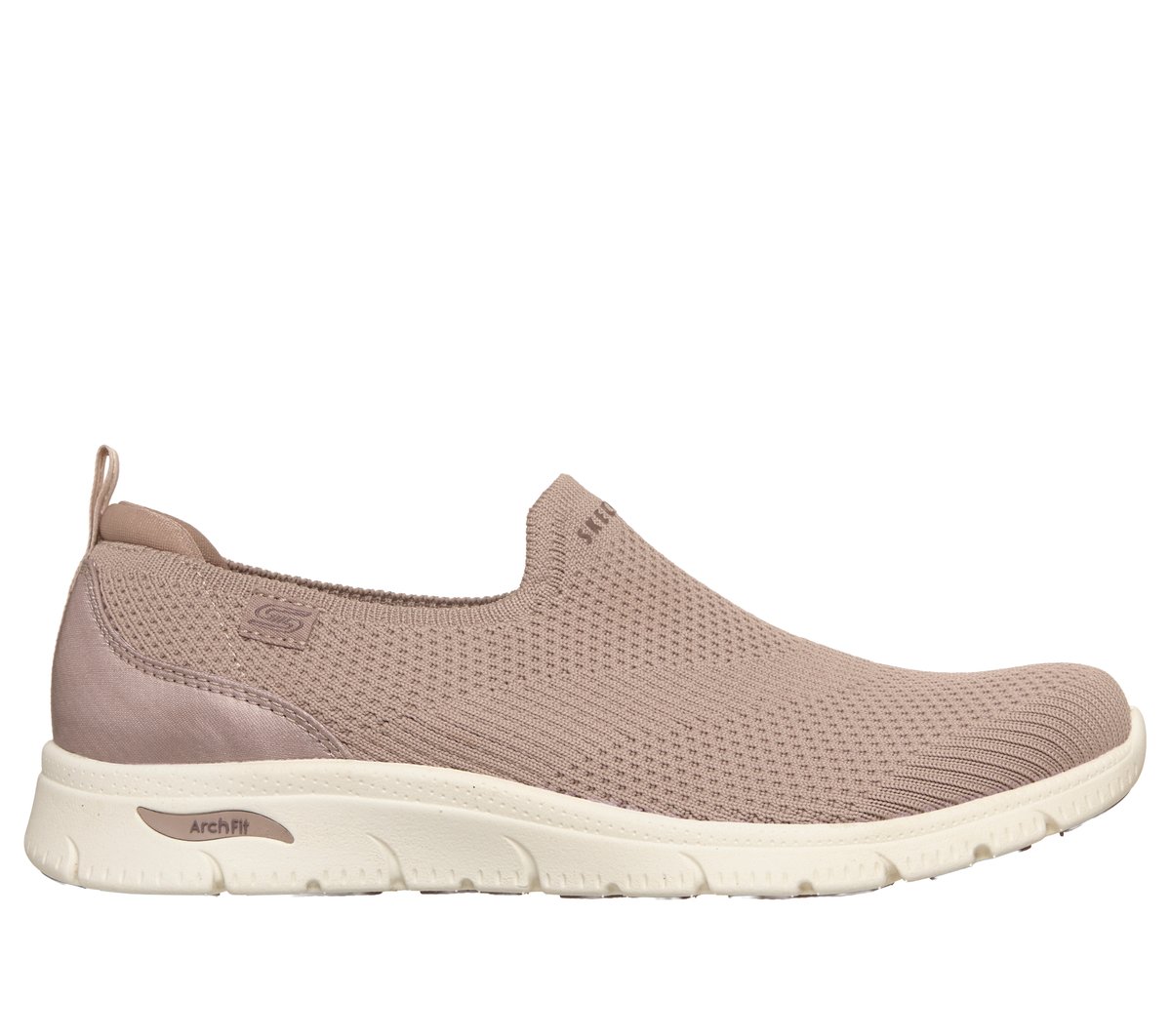 Skechers Arch Fit Refine 2.0 - Nora en Taupe, talla 35, Vegan