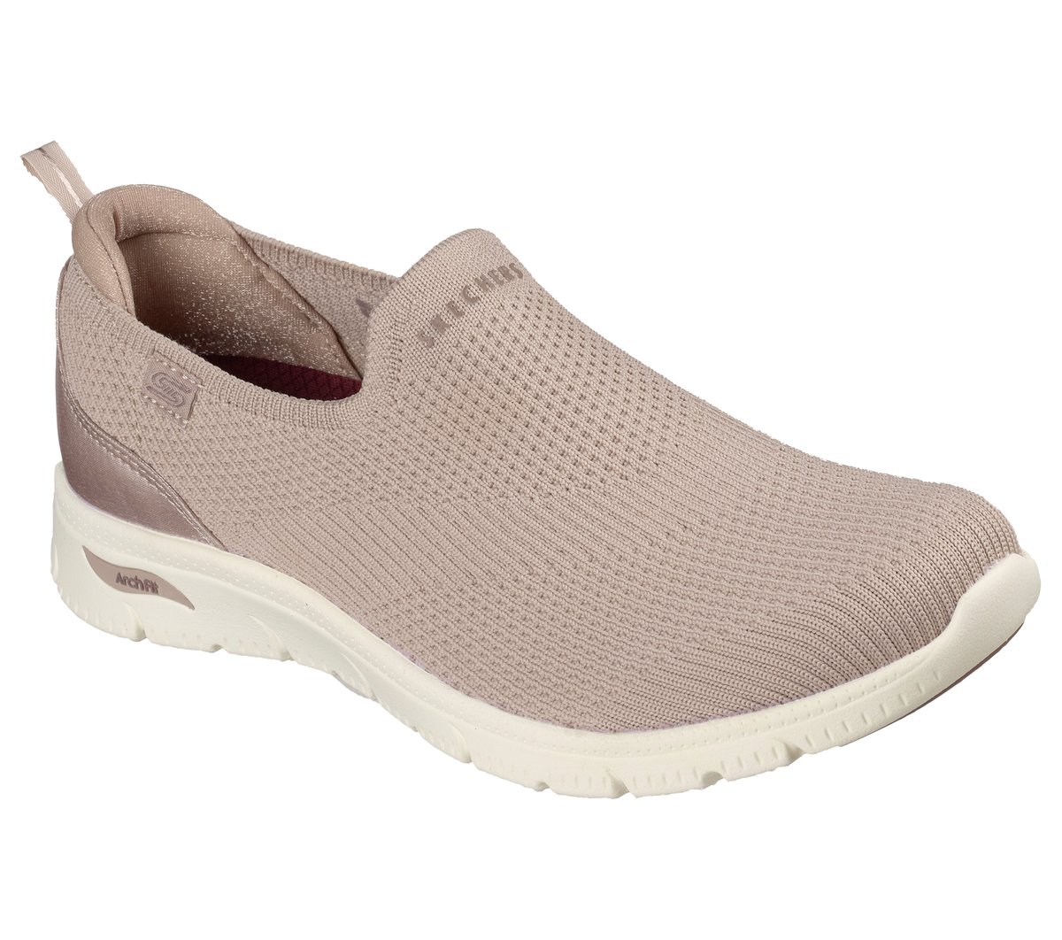Skechers Arch Fit Refine 2.0 - Nora Chaussures Moyen Width en Taupe, Vegan, Lavable en machine