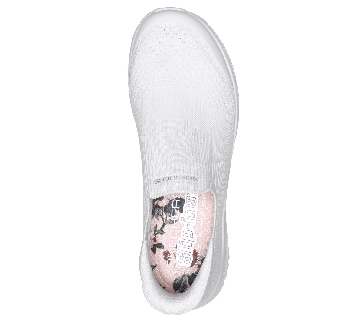 Skechers Donna Slip-Ins: Virtue - Serendipity Slip-On Shoes In Bianco, Taglia 37.5, Vegan, Lavabile In Lavatrice - 2