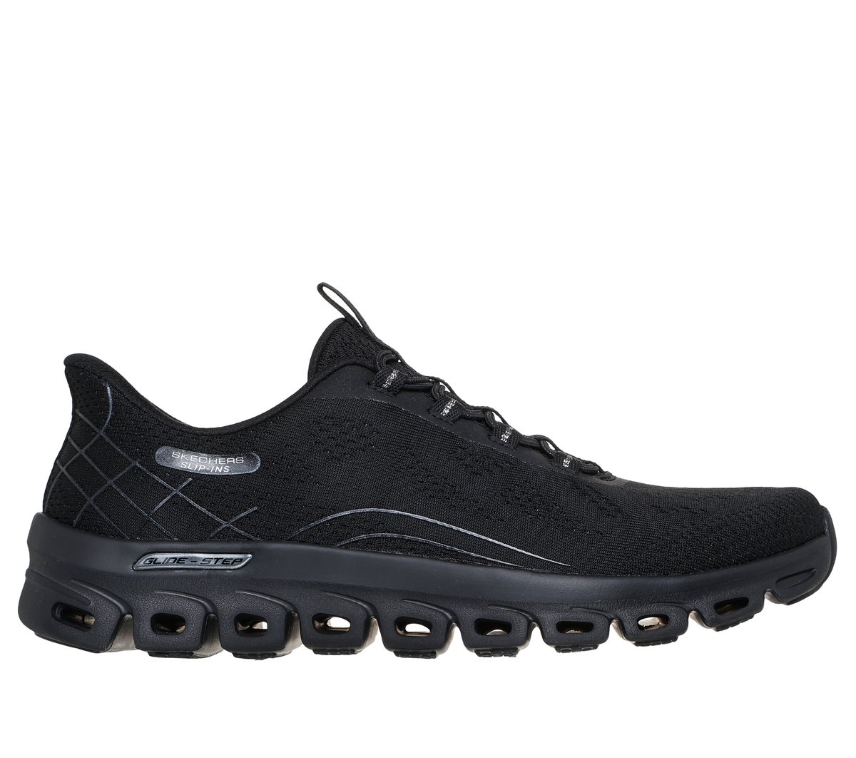 Skechers Slip-ins: Glide-Step Elevate - Amaze en Negro, talla 40, Vegan