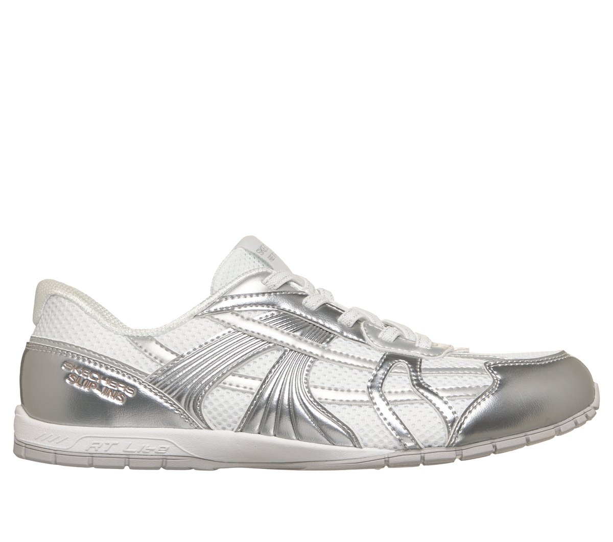 Skechers Slip-ins: Retro Lite - Mesmerized en Blanco/Plata, talla 39
