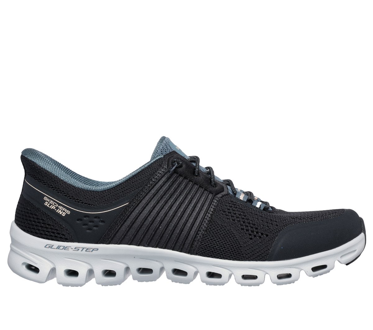 Skechers Slip-ins: Glide-Step - Stargaze en Negro, talla 37, Vegan
