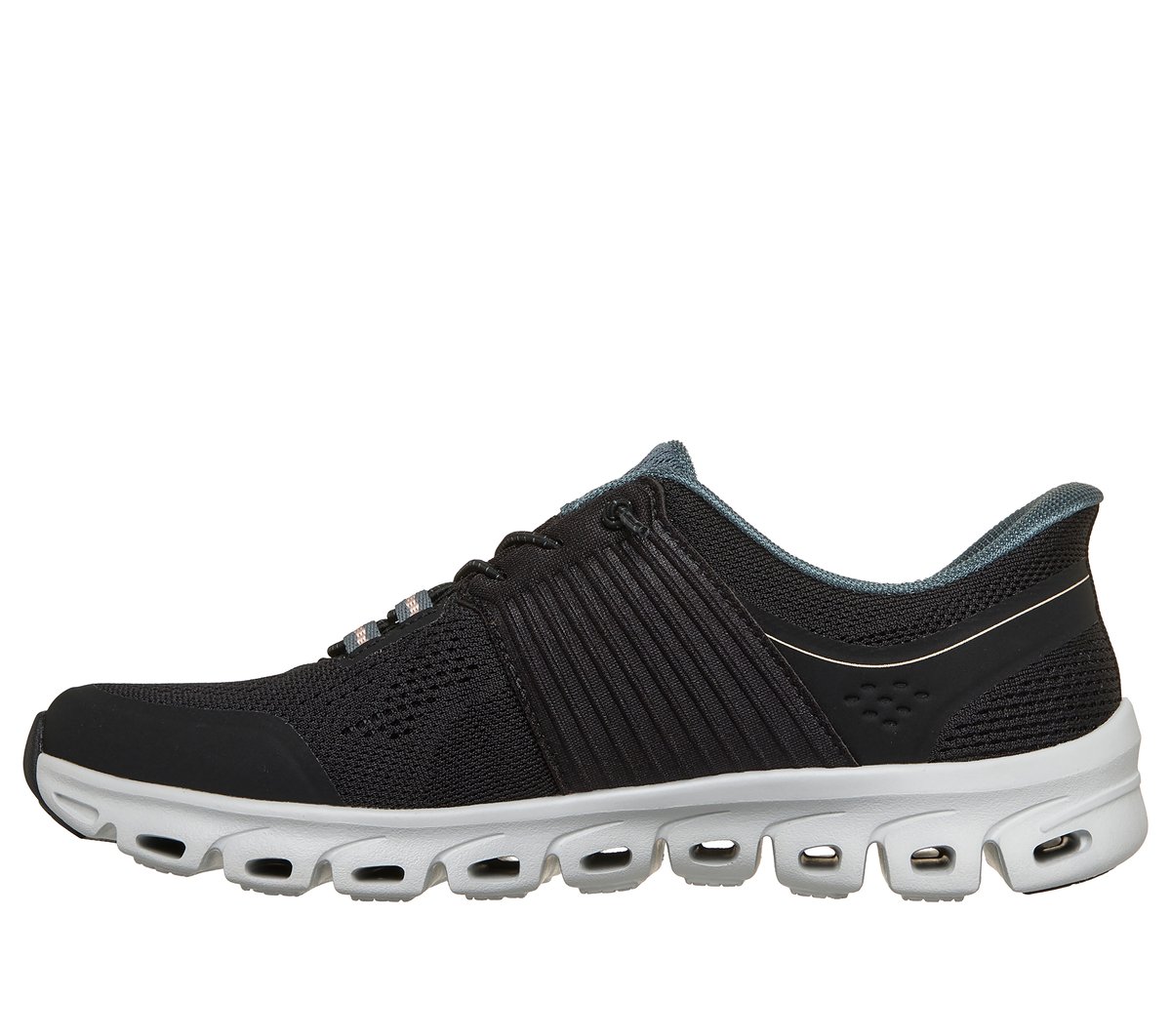 Skechers Slip-ins: Glide-Step - Stargaze Chaussures Moyen Width en Noir, Vegan, Lavable en machine