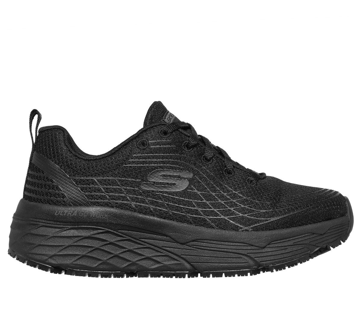 Skechers Work: Max Cushioning Elite SR en Negro, talla 39.5
