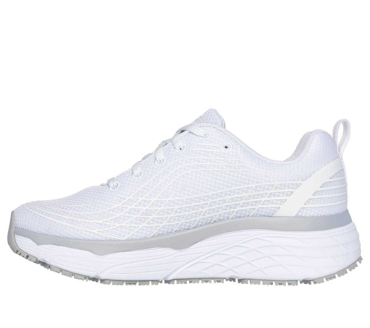 Work Slip-Resistant Relaxed Fit: Max Cushioning Elite — WHITE