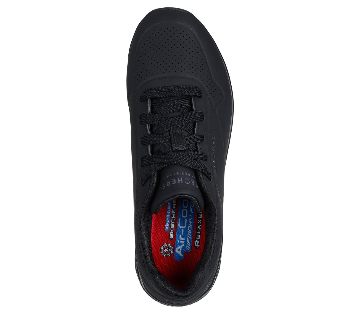 Squad Sr Tenis Skechers Skechers Work Mujer Negro Zapatillas
