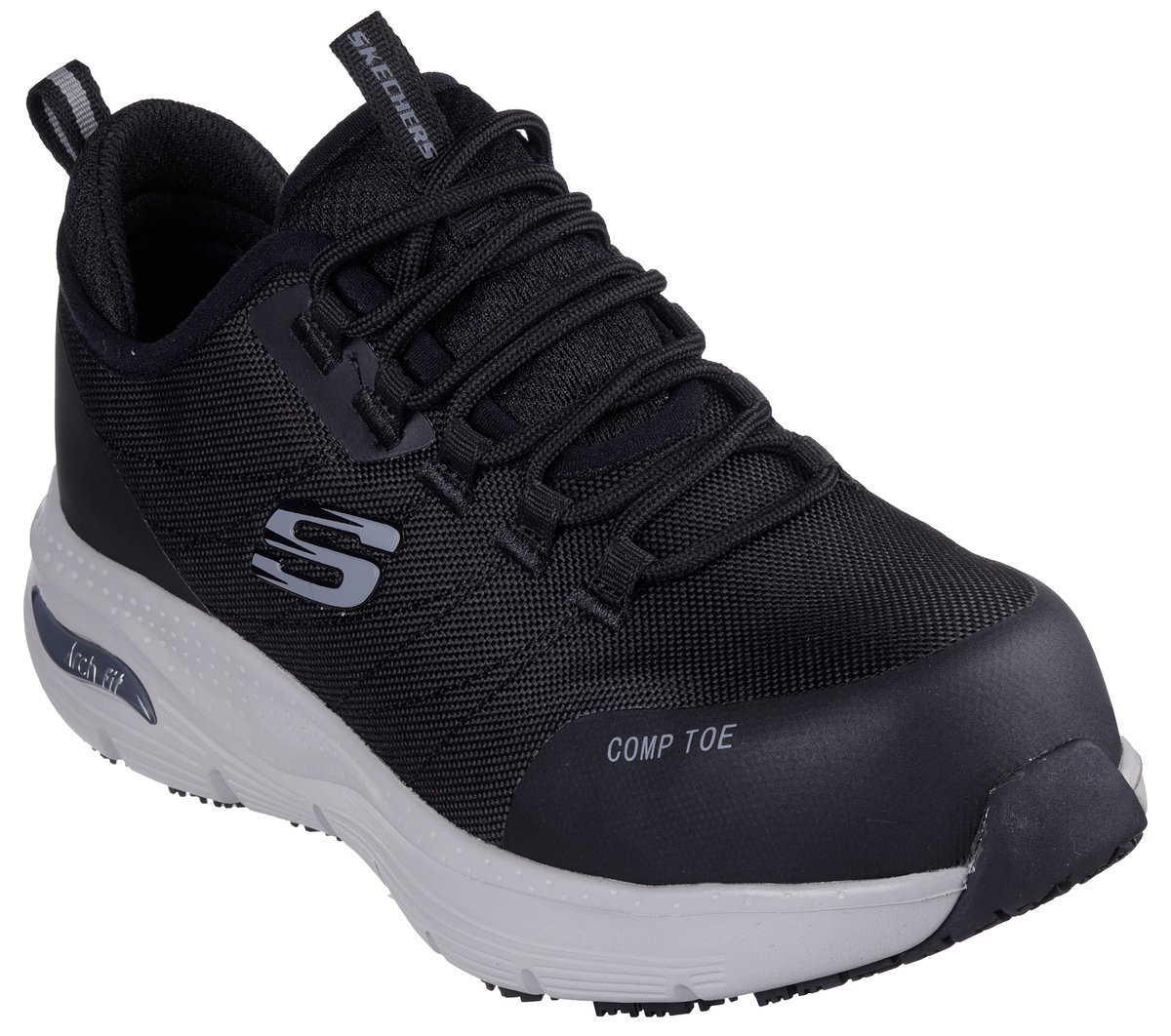 Work Slip-Resistant: Arch Fit - Ebinal — BLACK / GRAY