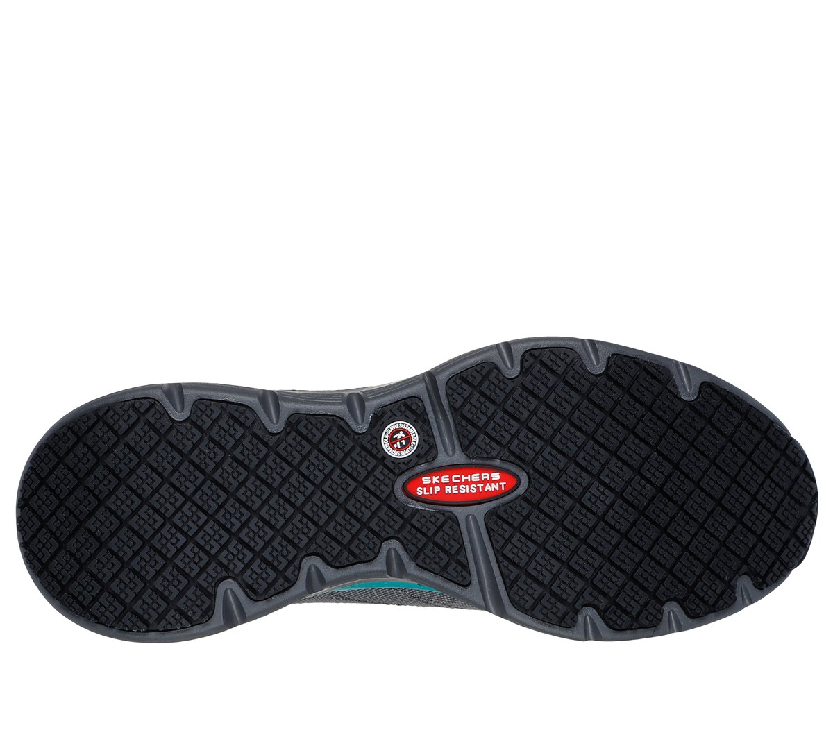 Work Slip-Resistant: Arch Fit - Ebinal — GRAY / AQUA