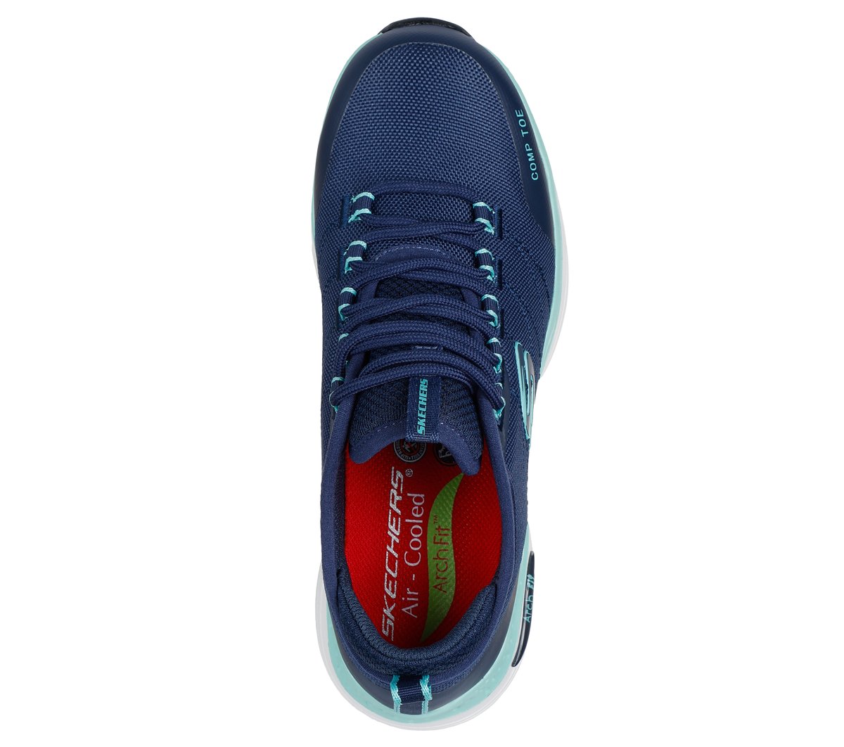 Work Slip-Resistant: Arch Fit - Ebinal — NAVY / AQUA