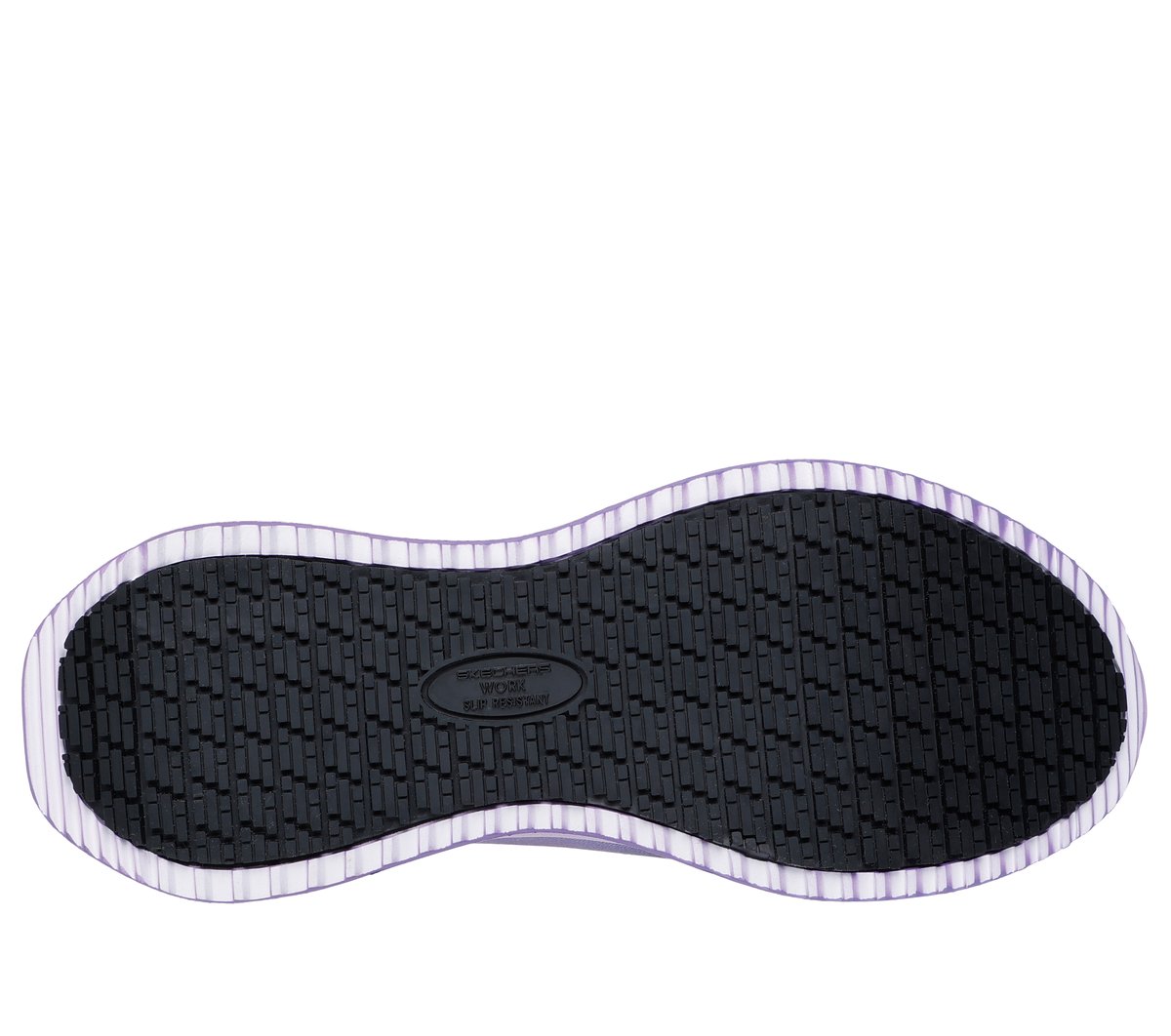 Skechers Slip-ins Work: Tilido - Ombray Chaussures Moyen Width en Noir/Violet