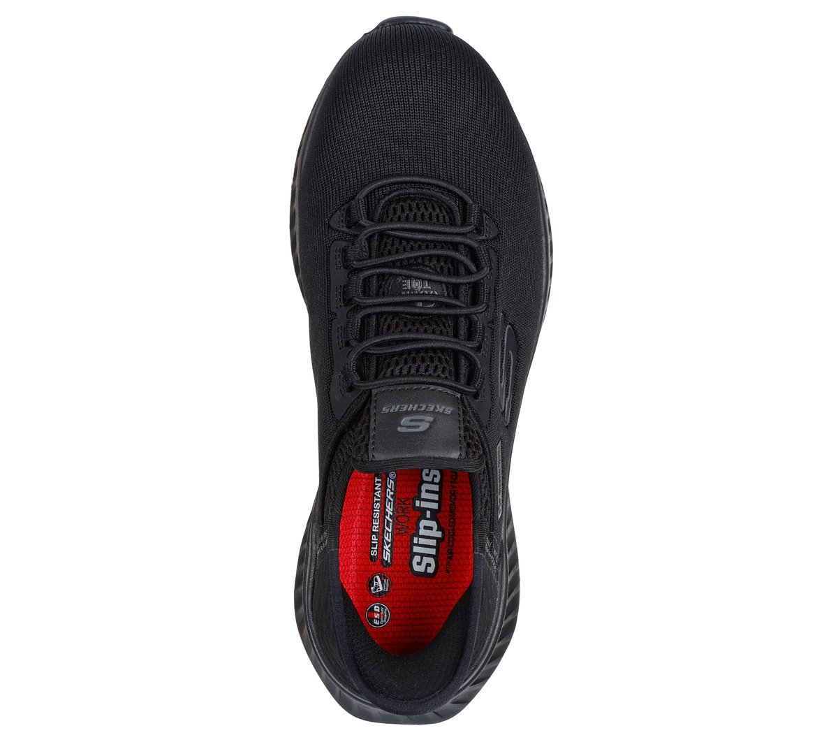 Skechers Slip-ins Work: Tilido - Ombray Chaussures Moyen Width en Noir