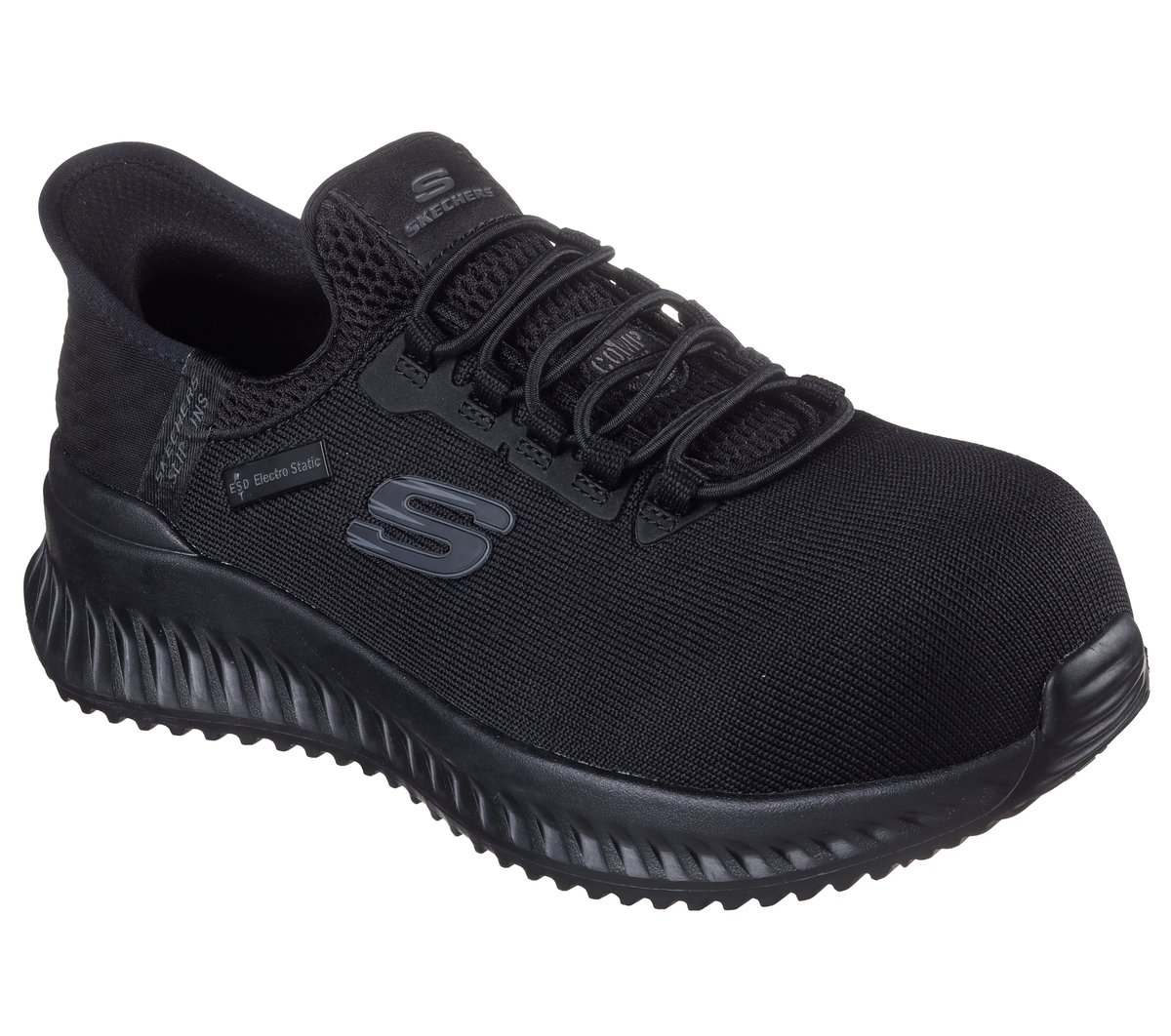 Skechers Slip-ins Work: Tilido - Ombray Chaussures Moyen Width en Noir