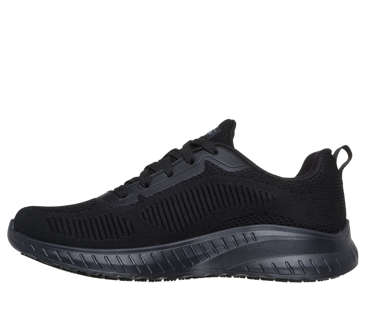 Skechers Work Slip-Resistant Waterproof: Squad Chaos - Awoa Chaussures Moyen Width en Noir, Vegan