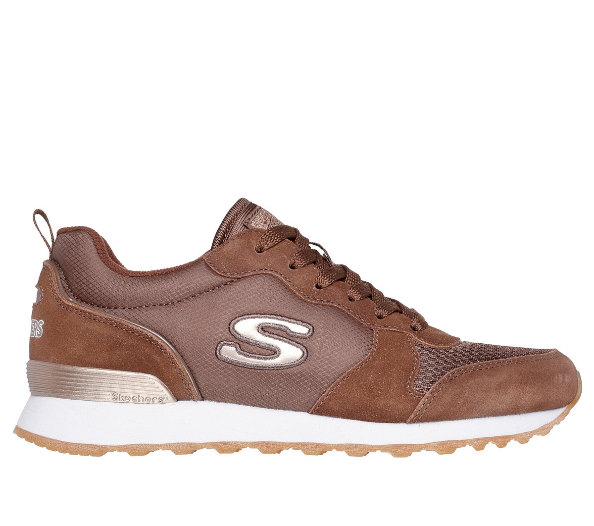 Skechers OG 85 - Goldn Gurl en Chocolate, talla 38.5