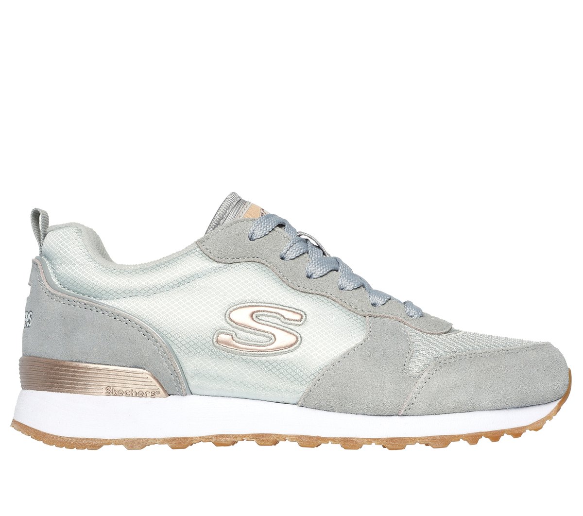 Skechers OG 85 - Goldn Gurl en Gris Claro, talla 40