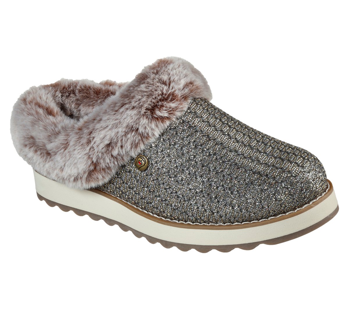 Skechers Women's Bobs Keepsakes 2.0 - Charm Chateau Mule In Champagne, Size 4 | Textile