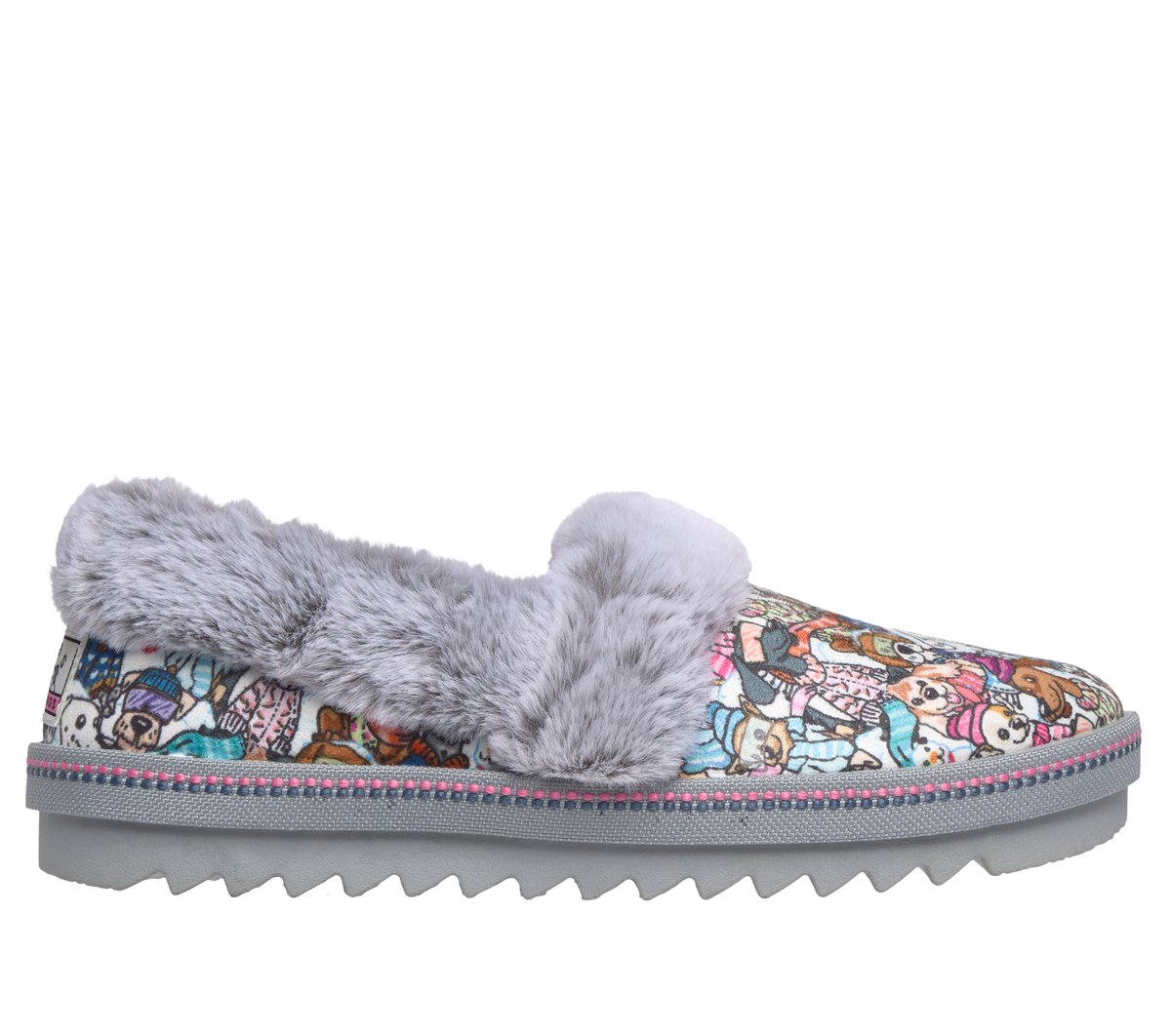 Skechers kobiety BOBS Cozy Kiss - Bundled Bark w Szary/Wielokolorowy, Rozmiar 36, Vegan Buty