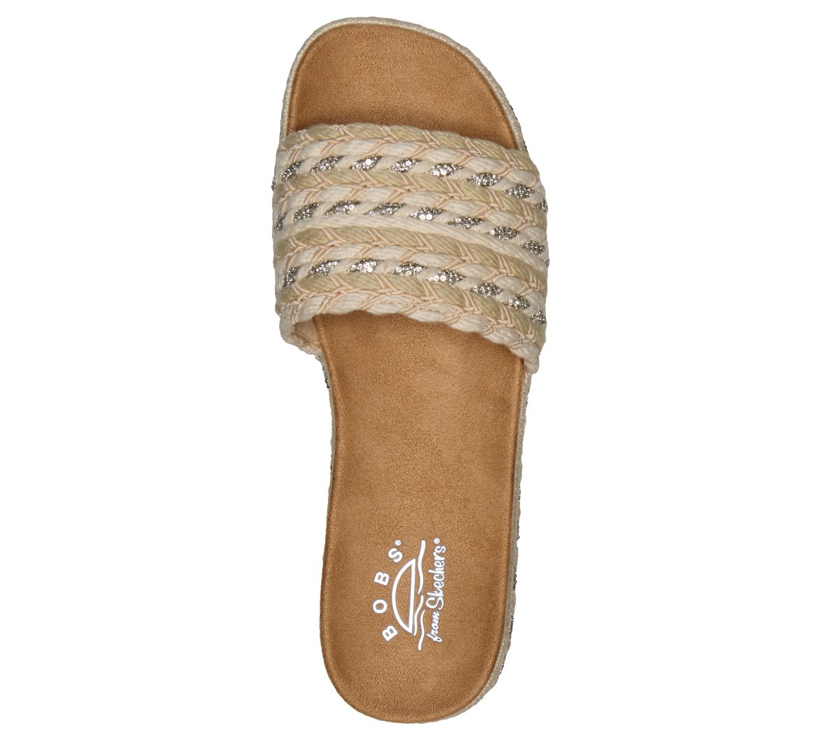 Skechers Donna Bobs Misty Kiss - Island Peace Sandali In Naturale, Taglia 35.5, Vegan - 2