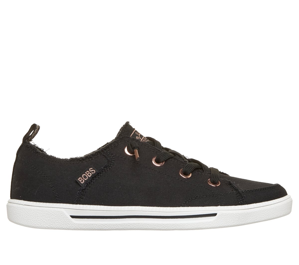 Skechers BOBS B Cute 2.0 en Negro/Oro, talla 36, Vegan