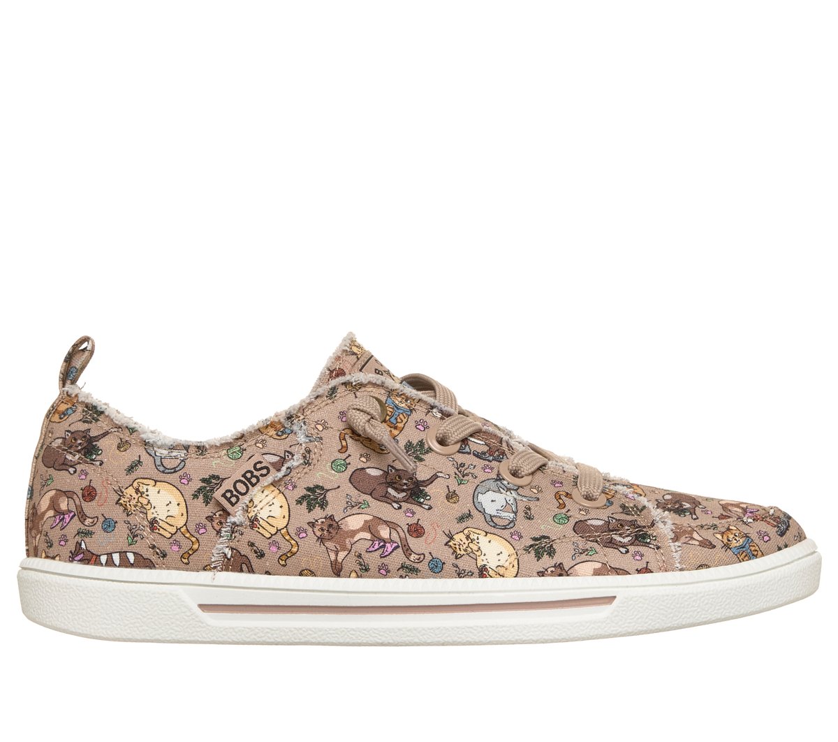 Skechers kobiety BOBS B Cute 2.0 - Kitten Kicks w Szarobrazowy/Wielokolorowy, Rozmiar 36, Vegan, Nadają się do prania w pralce Sneakersy