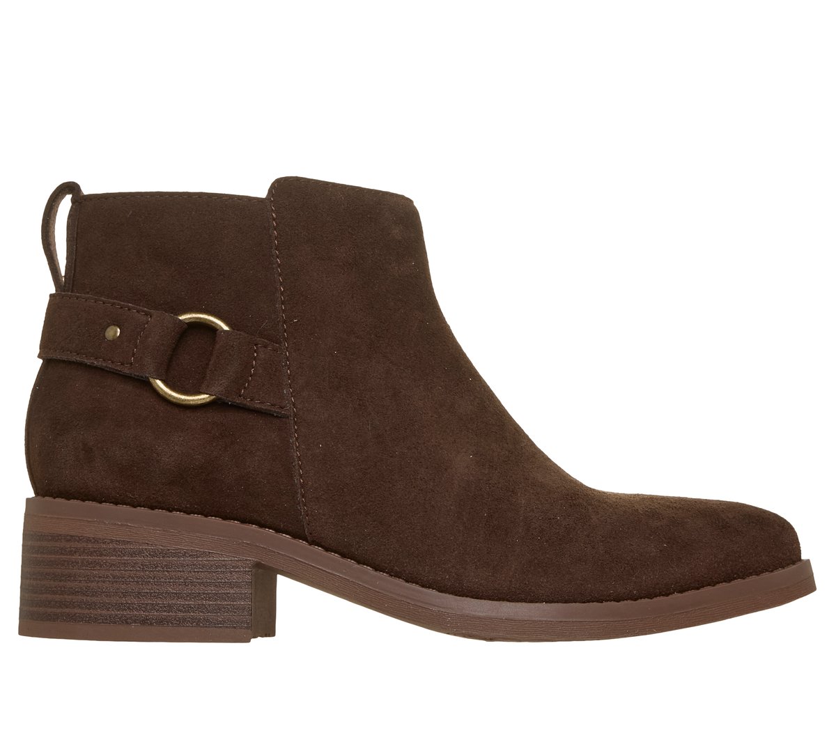 Skechers Skechers Women's BOBS Wander Luxe - Urban Step Bootie in Chocolate, Size 5.5 | Compositionleather/Metal