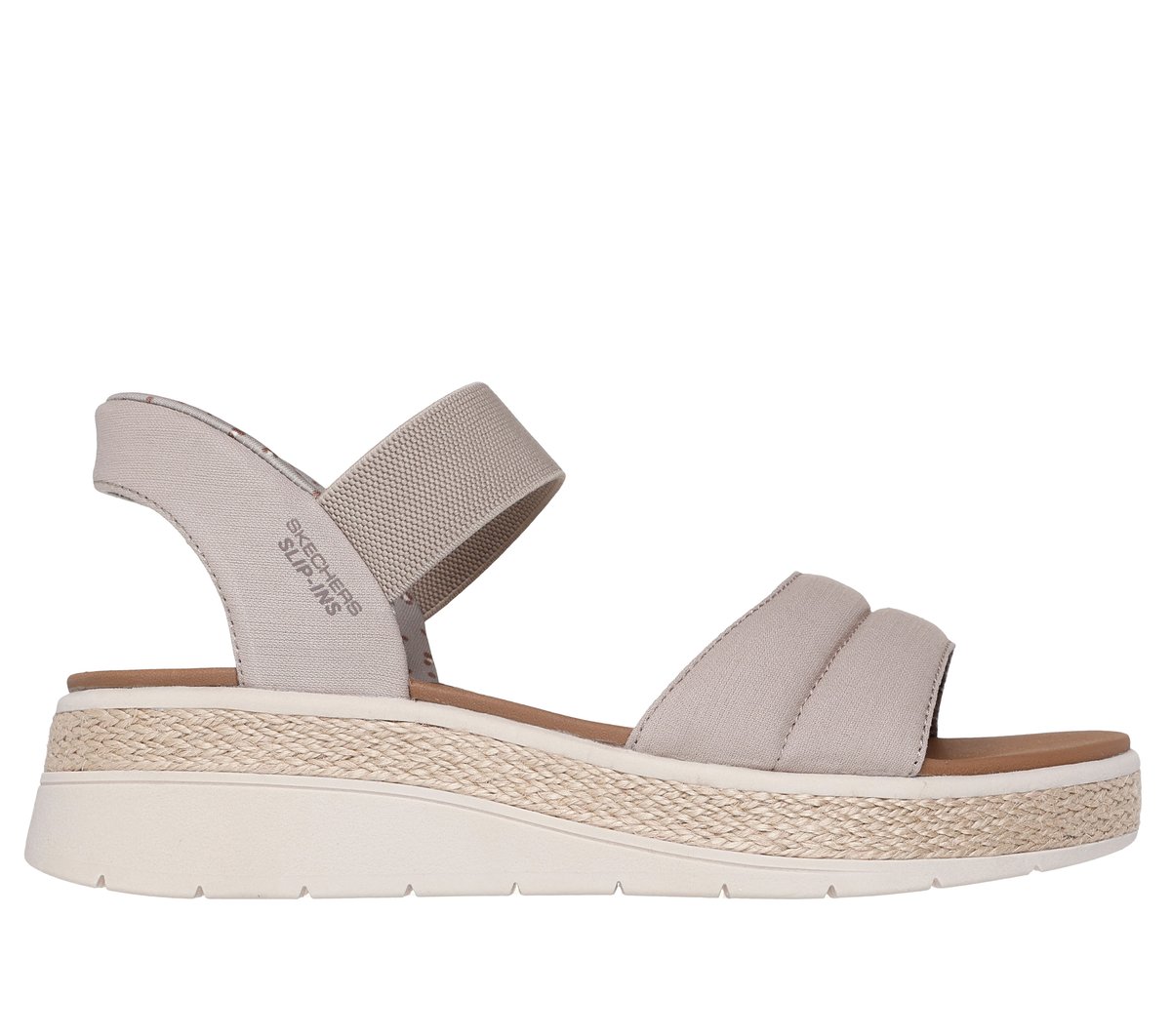 Skechers Slip-ins: BOBS Sun Ray en Taupe, talla 38, Vegan