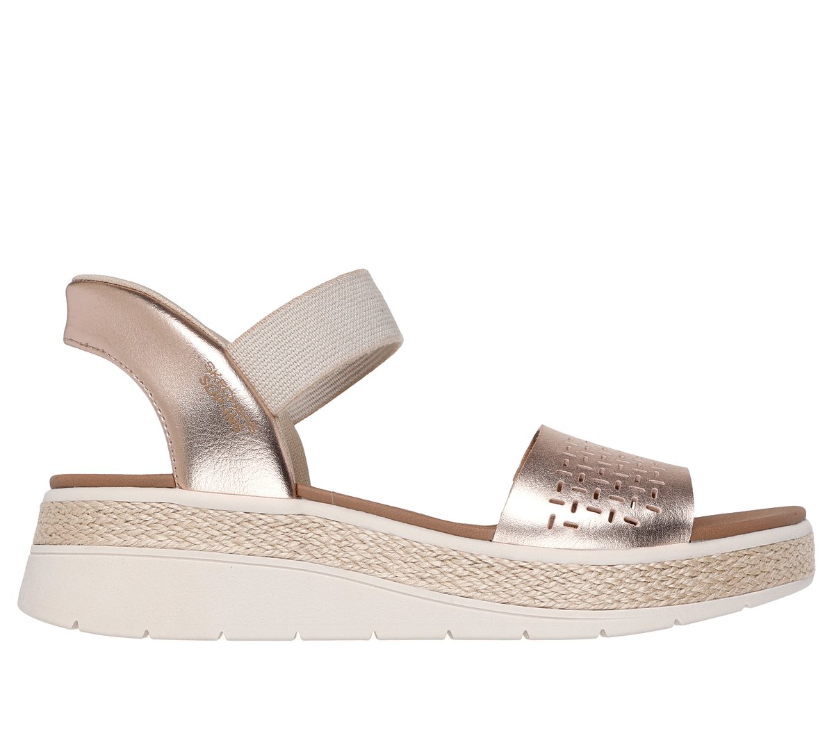 Skechers Slip-ins: BOBS Sun Ray - Step Aside en Roseoro, talla 37, Vegan