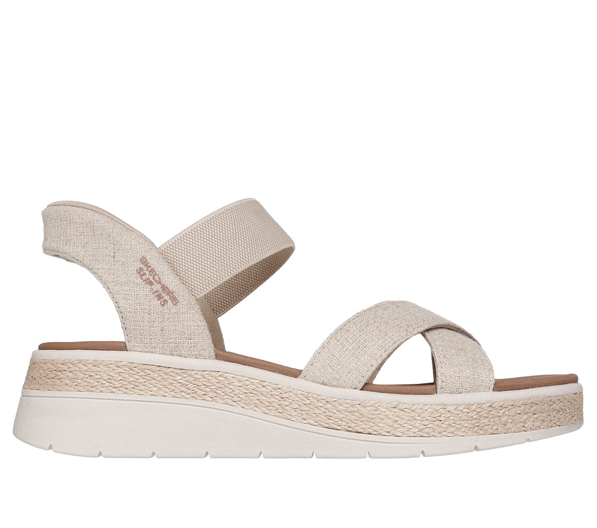 Skechers Slip-ins: BOBS Sun Ray - Bright Take en Natural, talla 41, Vegan