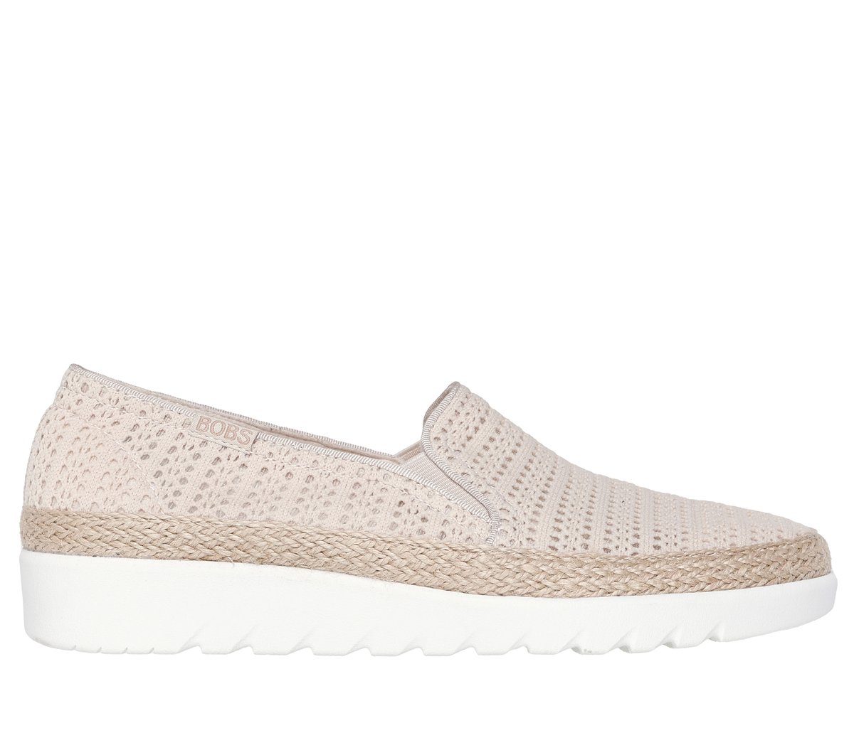 Skechers Damen Slip-Ins: Bobs Flexpadrille Hi - Serene Peak Slip-On Shoes In Natur, GrößE 35, Vegan, Waschmaschinenfest-image