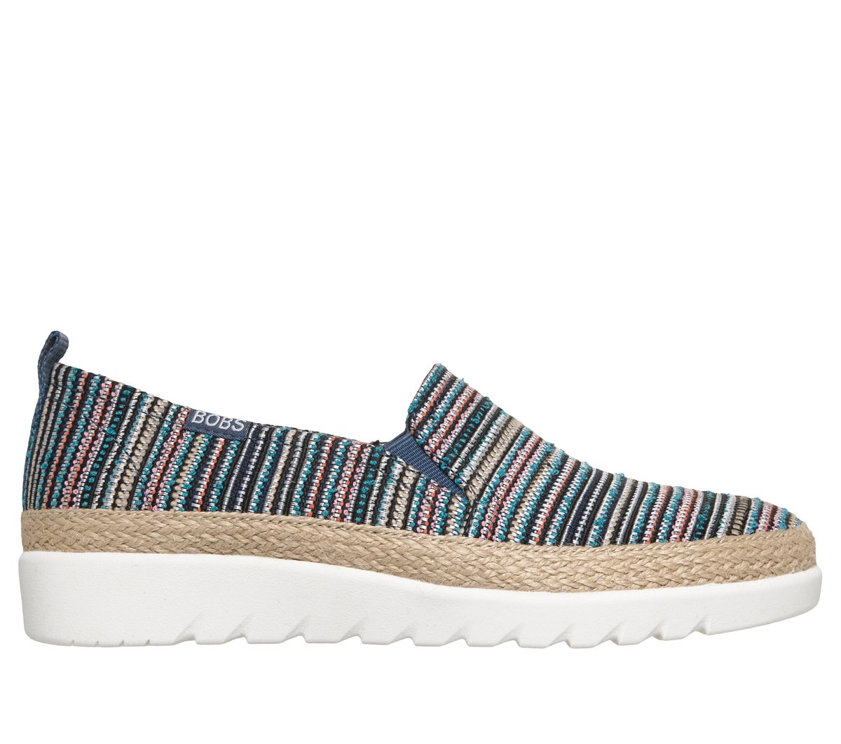 Skechers BOBS Flexpadrille HI - Stripe Hype en Navy, talla 39, Vegan