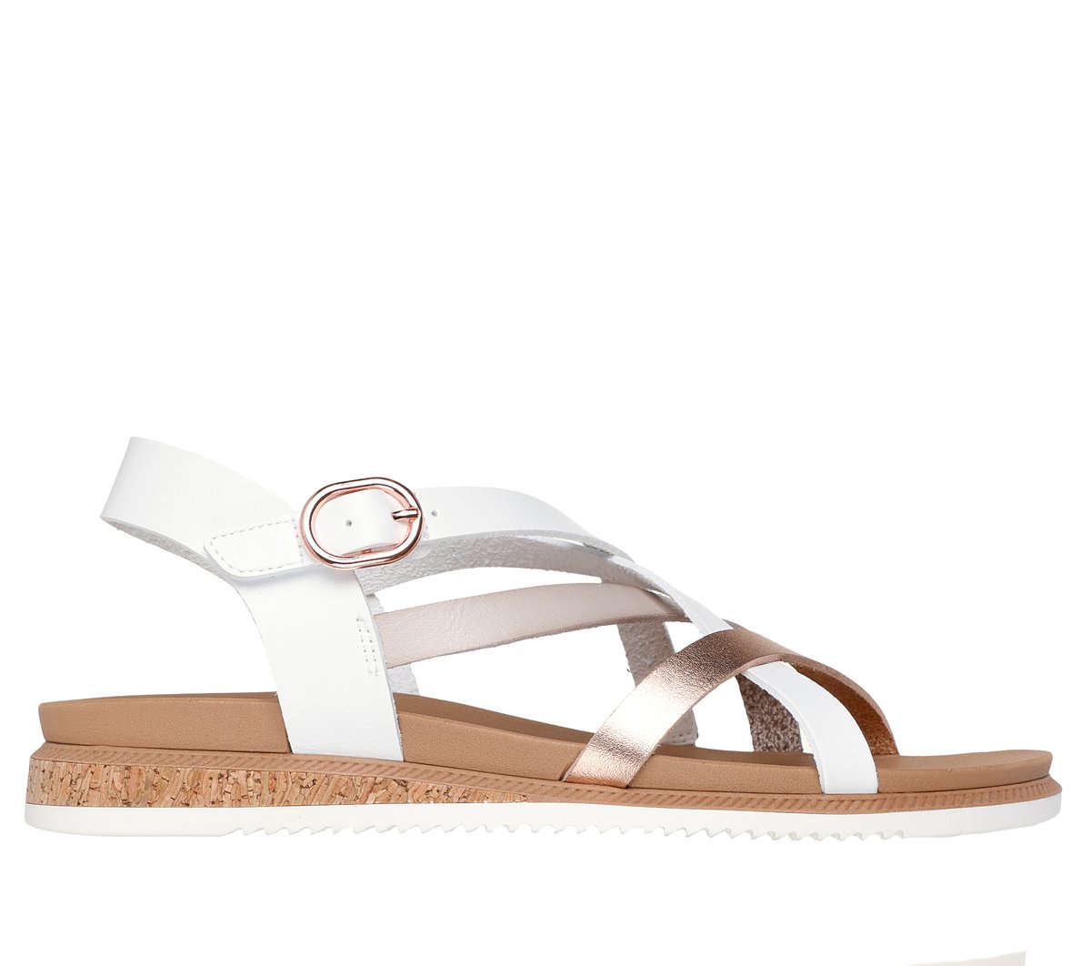 Skechers BOBS Desert Kiss Low - Peak Rank en Blanca, talla 36.5, Vegan