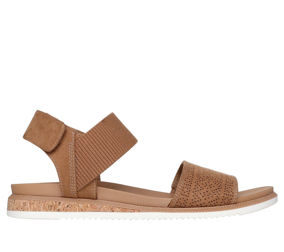 Skechers BOBS Desert Kiss Low - Top Look en Castaña, talla 37, Vegan