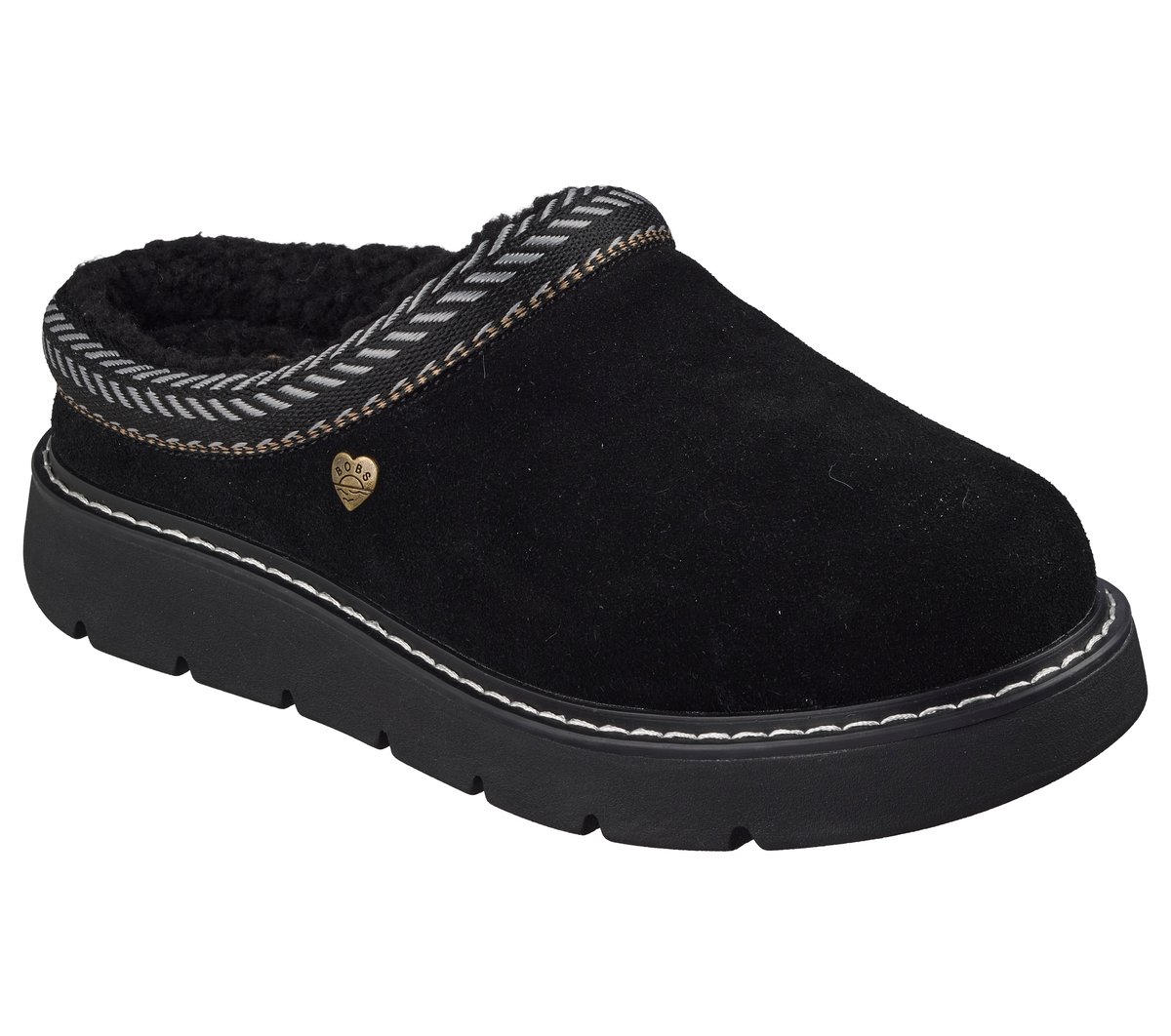 Skechers BOBS Keepsakes Lite - Fuzzy Dreams Chaussures Moyen Width en Noir