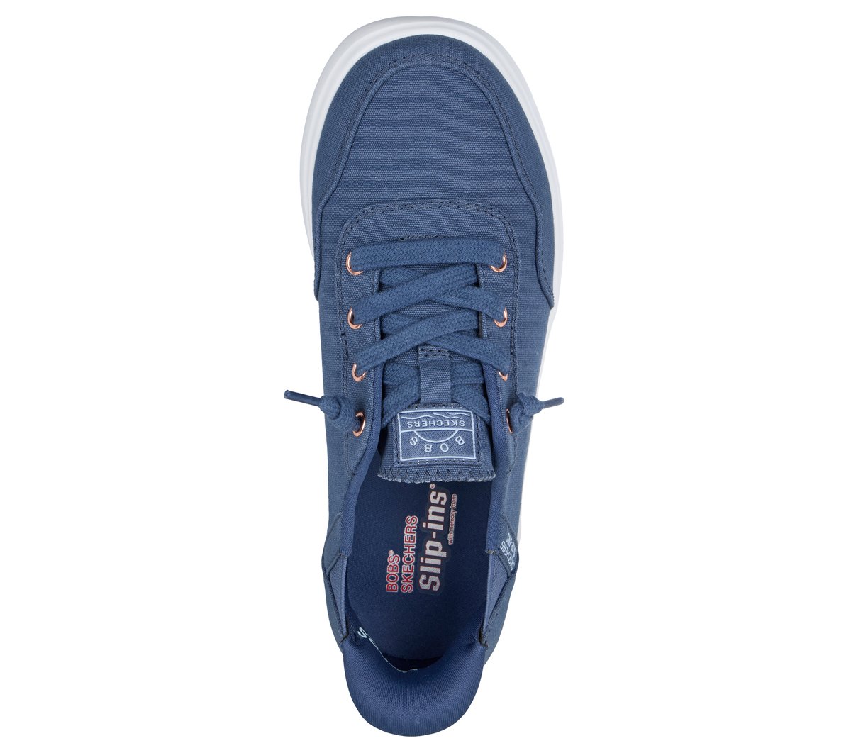 Skechers Slip-ins: BOBS Skip Cute - Keep It Sweet Chaussures Moyen Width en Bleu Marine, Vegan