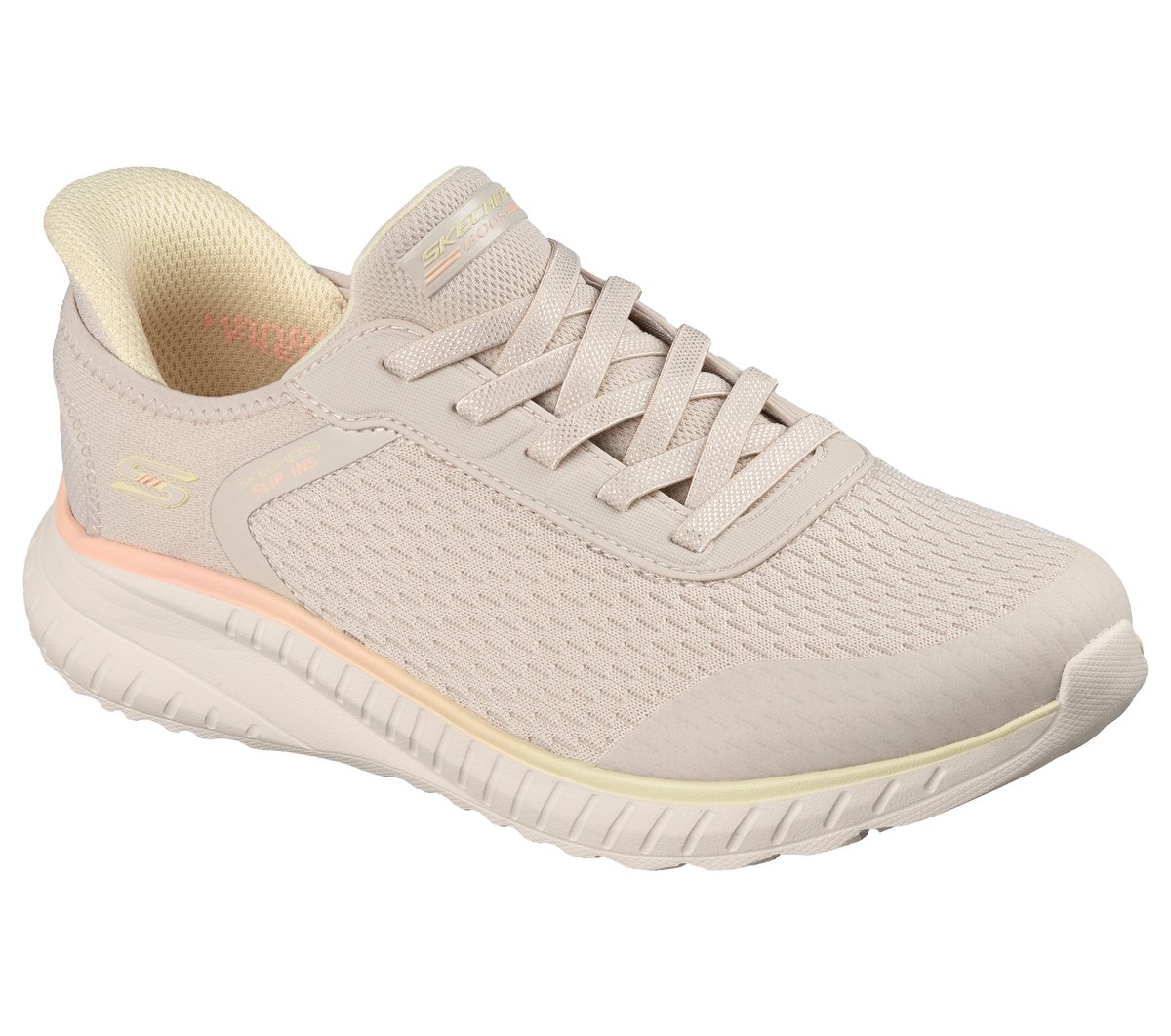 Skechers Slip-ins: BOBS Sport Squad Chaos - Ombre Paradise Chaussures Moyen Width en Beige, Vegan, Lavable en machine
