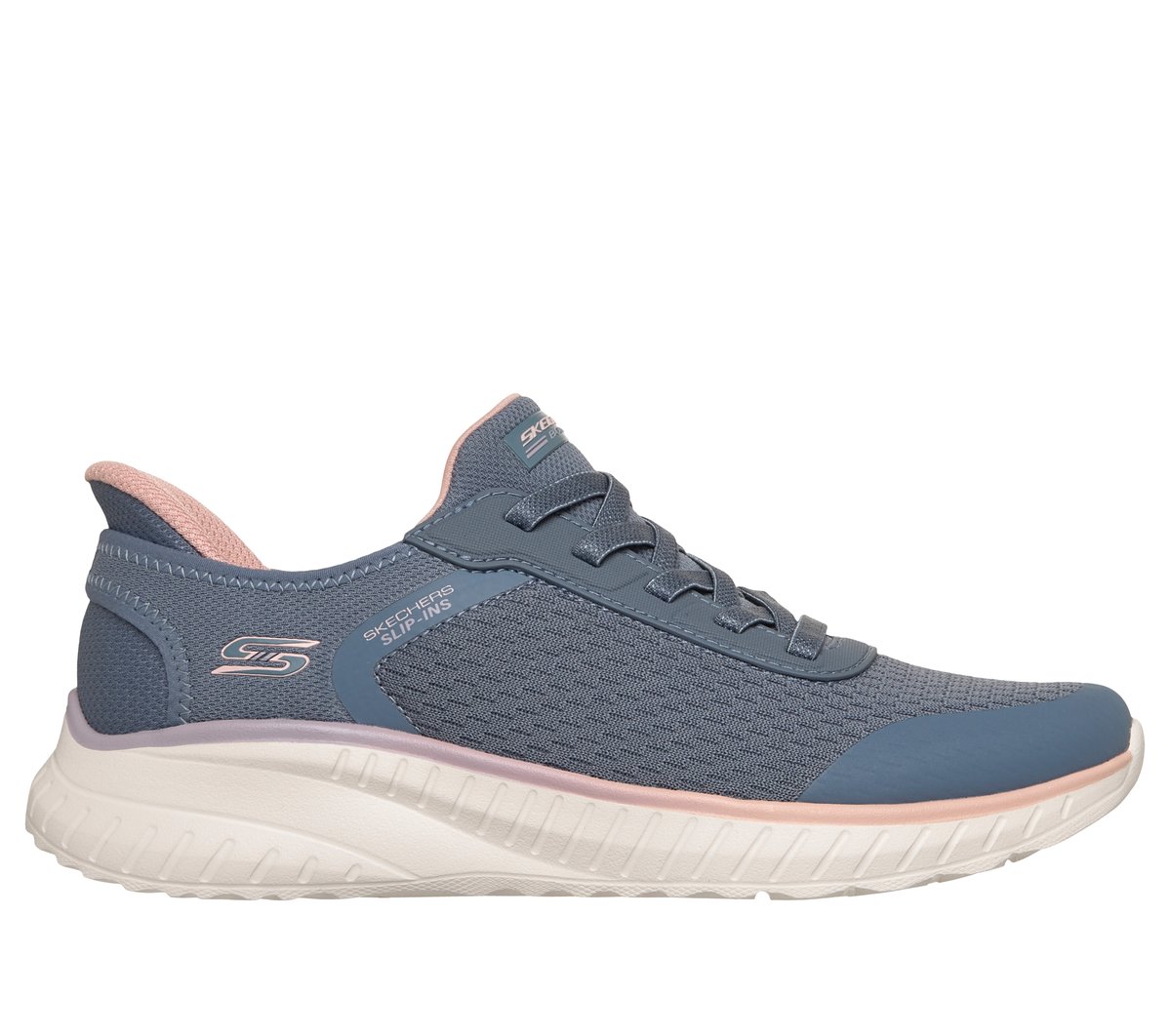 Skechers Slip-ins: BOBS Sport Squad Chaos - Ombre Paradise en Gris Pizarra, talla 36, Vegan