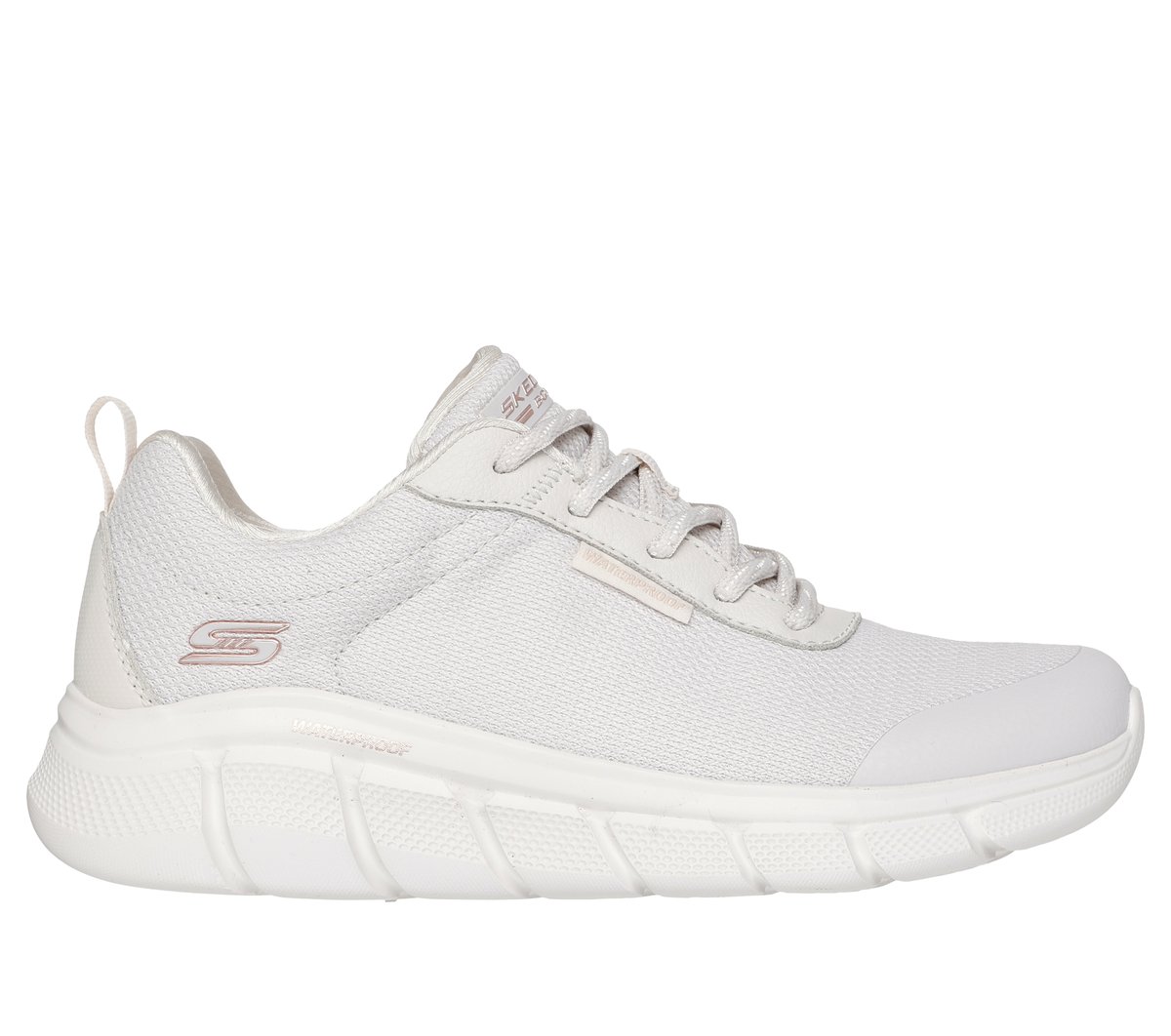 Skechers Waterproof: BOBS Sport B Flex - Flex Proof en Rota Blanca, talla 35